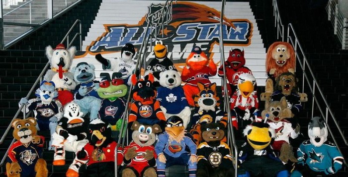 NHL Team Mascot Pucks