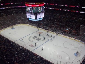 Penn State vs. University of Vermont in the 2013 matchup at Wells Fargo Center