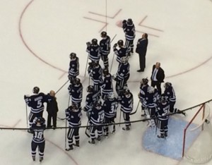 UNH Wildcats after loss.