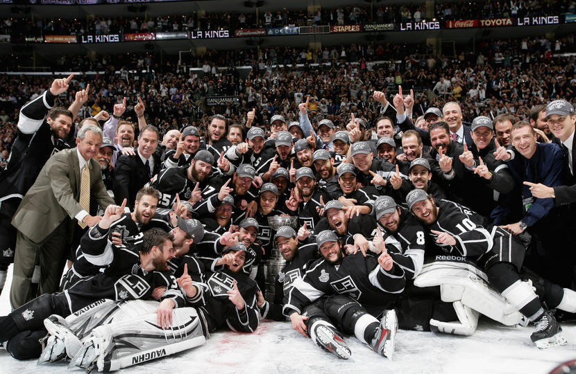 NHL Los Angeles Kings 2014 Stanley Cup Championship Locker Room