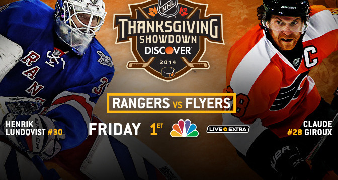 Flyers in NHL Thanksgiving Showdown 