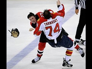 The Fight - a fan favorite at hockey games