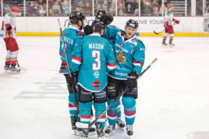 Adam Keefe celebrates a goal (Photo: Andy Gibson)